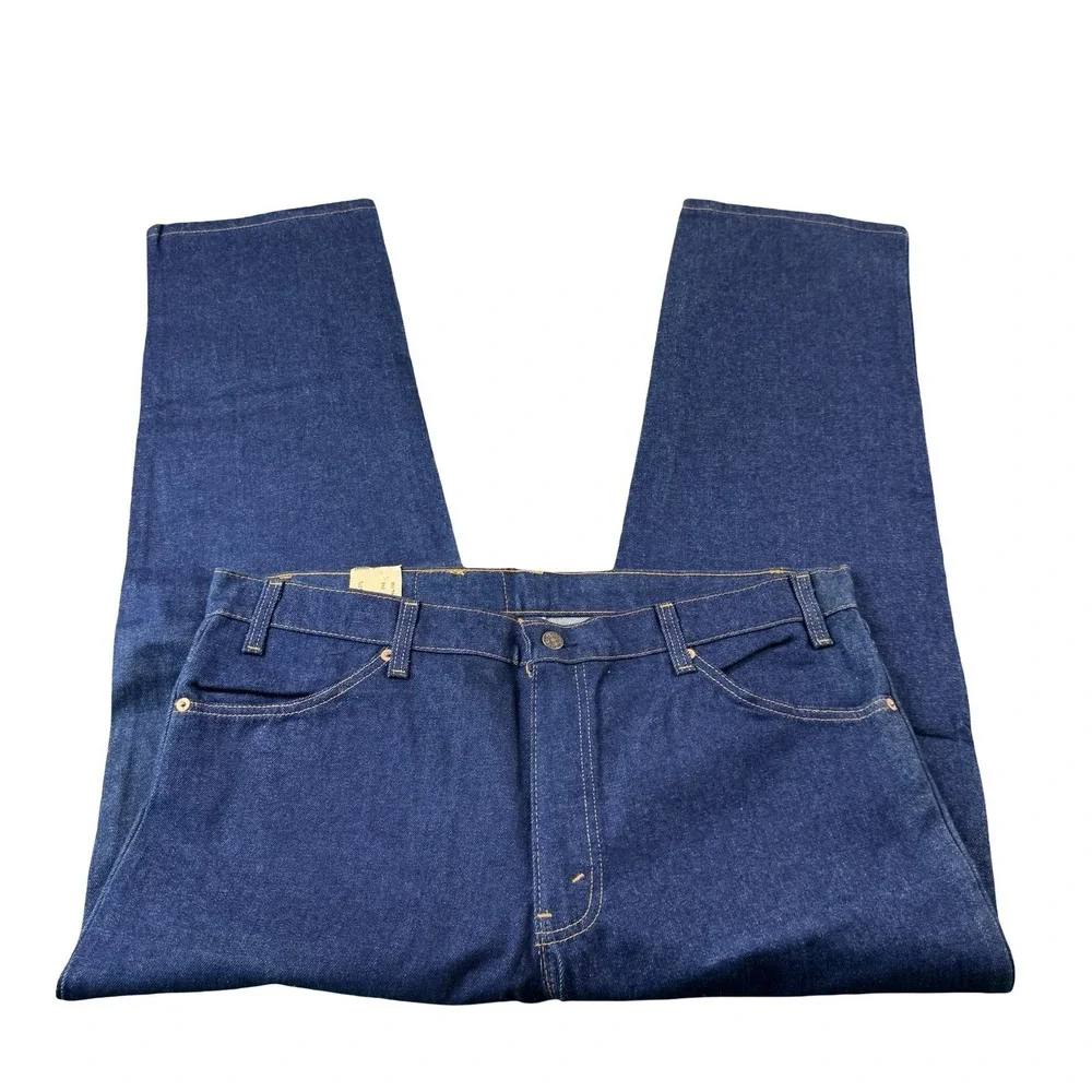 Levis 506 Orange Tab VTG USA Made 90s Deadstock Dark Wash Jeans 40x30 NWT